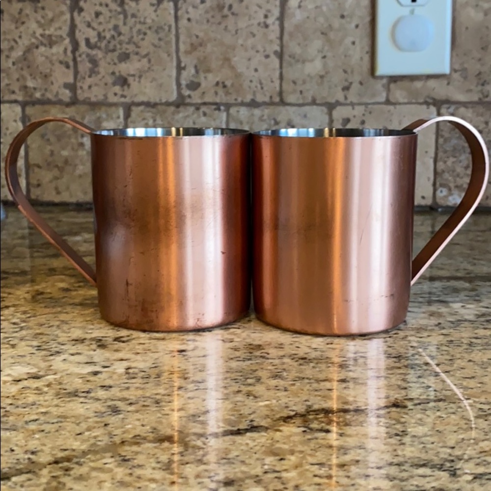 Crate & Barrel Moscow Mule mugs